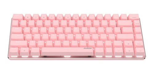 Imagen 2 de 7 de Teclado Mecánico Switch Red - Ajazz Ak-33 Sakura Pink