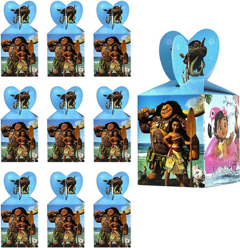 Moana - Caja De Dulces Para Decoración De Fiestas, Cajas De