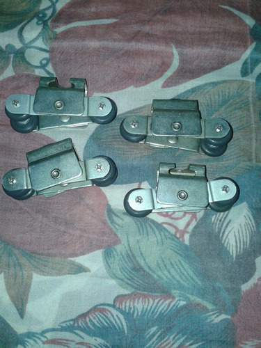Kit De Cuatro Ruedas Dobles Para Riel T Nuevas
