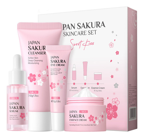 Set De Crema Facial Para Ojos Cleaning Essence, De Cuatro Pi