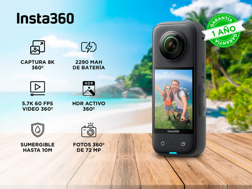 Cámara Insta360 X4 De Acción Inmediata 8k Waterproof 360