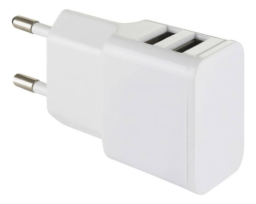 Cargador Usb 2.1 Amp Doble Blanco