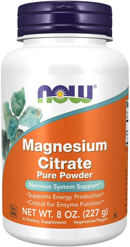 Now Foods Citrato D Magnesio 227g - g a $753