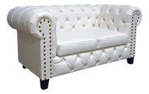 Comprar Sofa Sillon Chesterfield 2 Cuerpos Cuerina Talampaya White