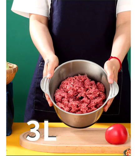 Moedor Elétrico Multiprocessador Carne, Picador Legumes Inox