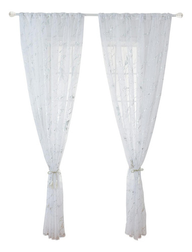 Mz Cortinas Transparentes De 100 Cm X 200 Cm, Elegantes