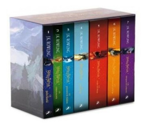 Pack X 7 Libros Saga Completa Harry Potter Con Caja 