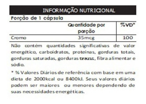 Chromium Piccolinate Max Titanium 60 Capsulas