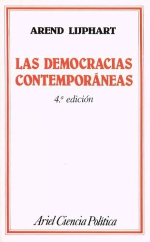 Libro Democracias Contemporaneas [3 Edicion] Ariel Ciencia P