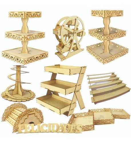 Imagen 1 de 1 de Mesa De Dulces Bautizo Candy Bar Kit Bautizo Mesa De Postres