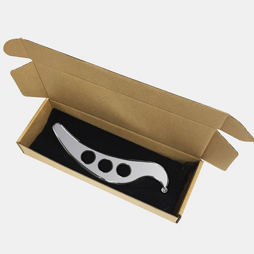 Herramienta De Masaje Raspador Gua Sha De Acero Inoxidable Q
