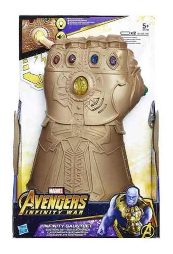 Guante De Thanos Avengers Marvel Con Sonido Y Luz Original