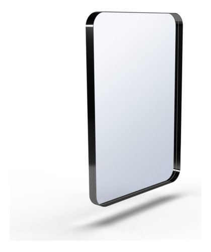 Espelho Retangular 100x50 Quadrado Metal Briel Design Adnet