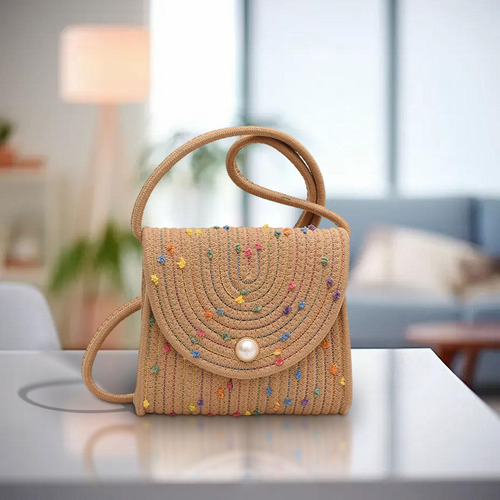 Bolso Bandolera Para Mujer, Playa De Bolas De Colores Caqui