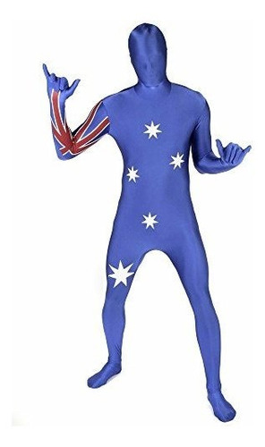 Mens Australia Bandera Original Morphsuit Disfraz De Di...