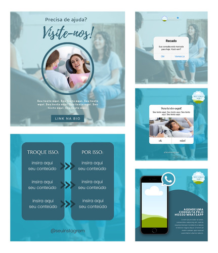 Pacote De Posts/imagens Prontos Stories, Feed Designpremium