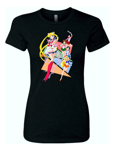 Camiseta Sailor Moon All Femenina Serie Black Dama