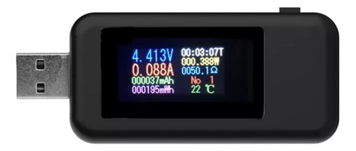 Voltímetro Usb Kws-mx18l, Medidor De Amperímetro Usb Lcd