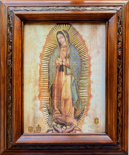 Cuadro Virgen De Guadalupe 28x22 Cm Regalo