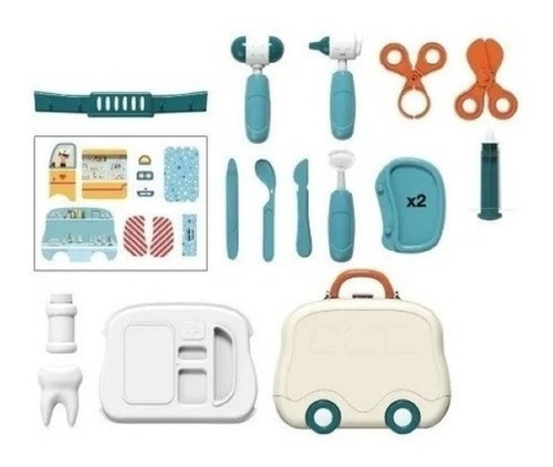 Imagen 3 de 5 de Valija Set Medico Doctor Accesorios Juliana Y Julián Jyj004