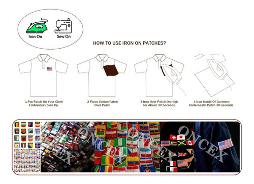 Oncex - Parche De Bandera De Costa Rica Con Apliques De Band