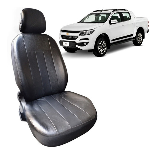 Funda Cubre Asiento Cuero Acolchado Chevrolet S-10 2016/-