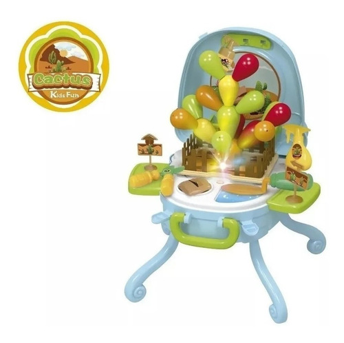 Mesita Valija Didáctica Zippy Toys Barbecue Y Jardineria