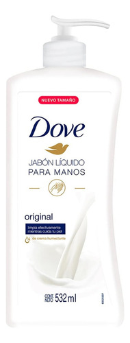 Jabón líquido para manos Dove original 532mL