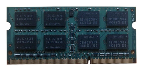 Memoria Ram Color Verde  4gb 1 Samsung 10600 Mhz Pc1333