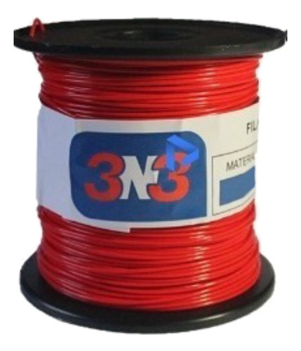Imagen 1 de 1 de Filamento 3D Flex 3n3 de 1.75mm y 500g rojo