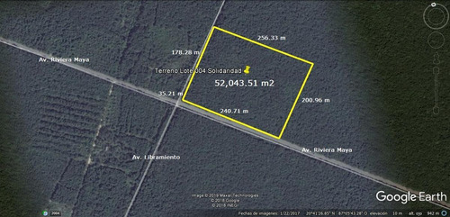 Imagen 2 de 3 de Terreno En Venta En Playa Del Carmen 5.2 Hectáreas Playa Del Carmen Centro