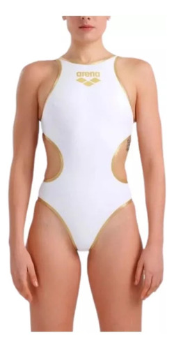 Traje De Baño Natación Arena One Blanco Mujer 001198-106