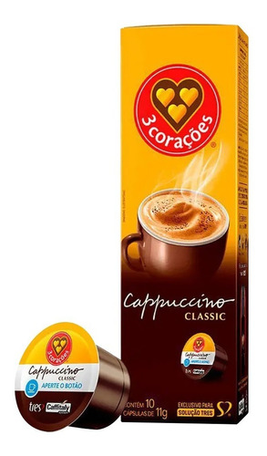 Café Espresso Capuccino Classic Em Cápsula Tres 10 Unidades