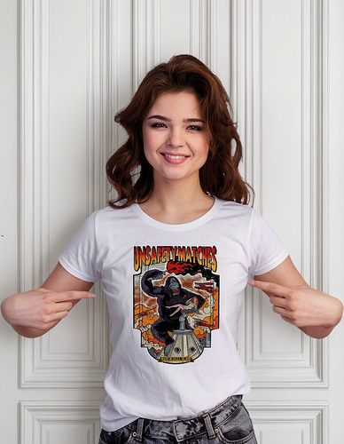 Playera Dama Re De King Kong Retro Torre P234