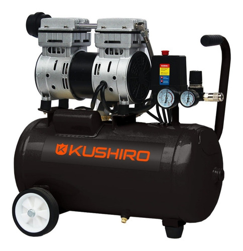 Compresor De Aire Silencioso Sin Aceite 1 Hp 24lts Kushiro