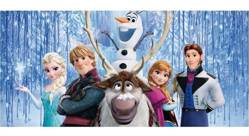 Kit Festa Frozen Elsa Olaf 6 Display + Painel Aniversário
