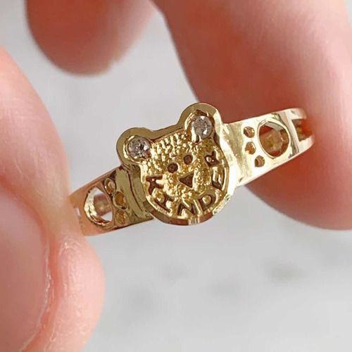 Anillo De Graduación Kínder Oro Macizo 10k Mod K-11
