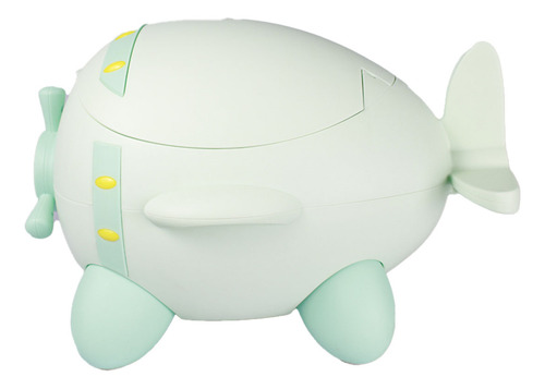 Bacinica Infantil De Figura Modelo Avioncito De Sweet Rocket Color Verde Claro