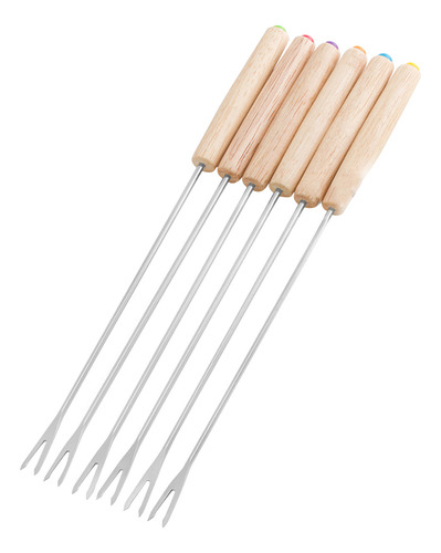 Tenedores Para Fondue, 6 Palitos De Queso De Acero Inoxidabl