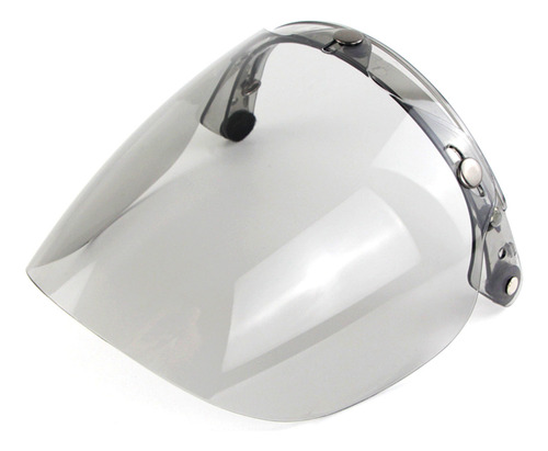 Casco De Moto Con Lente De Burbuja Y Visera Frontal Abierta,