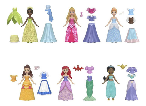 Disney Princesa Muñeca Colección Atuendos Reales Para Niñas 