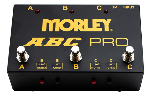 Morley Pedal Selector Multiamplificador Abc Pro Color Negro