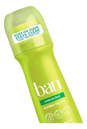 Ban Desodorante Anti Transpirante Roll On Unscented 103ml 3c
