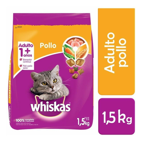 Alimento Para Gato Whiskas Pollo   1.5 Kg