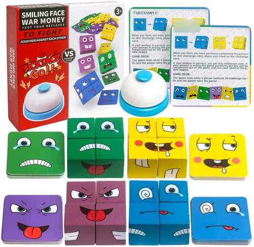 Juego Mesa Emojis Smiling Face Cubos Trendy