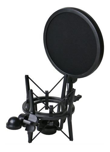 Shock Mount Aranha Com Pop Filter Arcano Mn-2 Rosca Externa