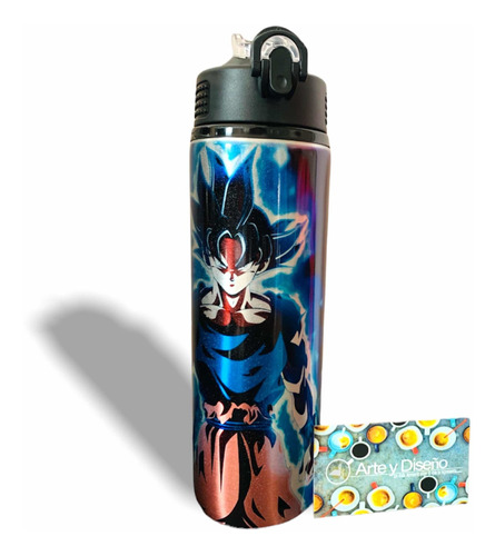 Cilindro Para Agua Goku Dragon Ball Personalizado