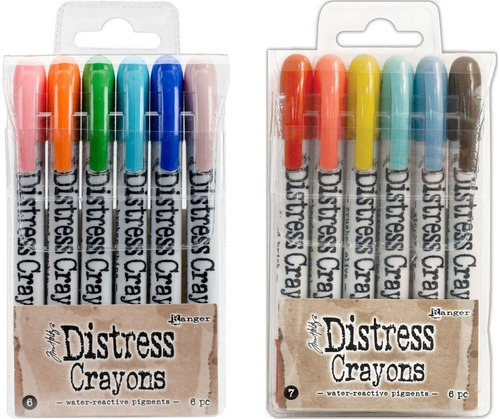 Set De Crayones De Colores  Distress Crayon  X12 Unidades