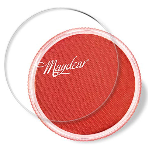 Maydear Pintura Facial Para El Cuerpo Rojo, Paleta De Pintur