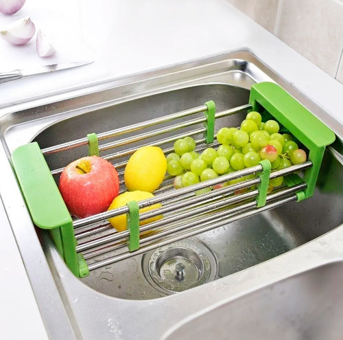 Imagen 3 de 6 de Seca Platos Plegable Antihongo Escurridor De Vajilla